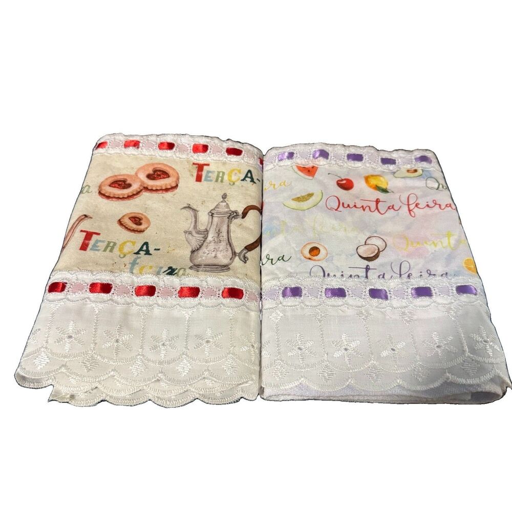 Brazilian Cotton Kitchen Towels Textil H Carvalho Flower Sack Dish Cloth Crafts